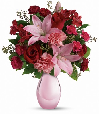 Teleflora's Roses and Pearls Bouquet